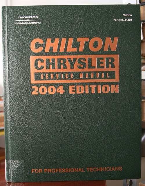 CHILTON CHRYSLER Service Manual 2004 Edition Hardcover Book Part No. 24239