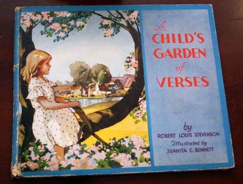 A Child's Garden of Verses by R.L. Stevenson 1938 Illustrated Juanita C Bennett
