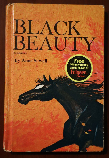 BLACK BEAUTY by Anna Sewell FOLGERS COFFEE Advertising Premium Book 1970 Whitman