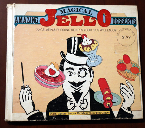 Amazing Magical JELL-O Desserts Cookbook 1977 Book - 72 Recipes Gelatin/Pudding