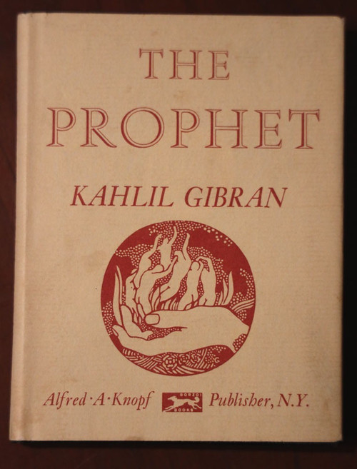 THE PROPHET by Kahlil Gibran 1970 HC/DJ Pocket Edition Alfred A. Knopf Vintage