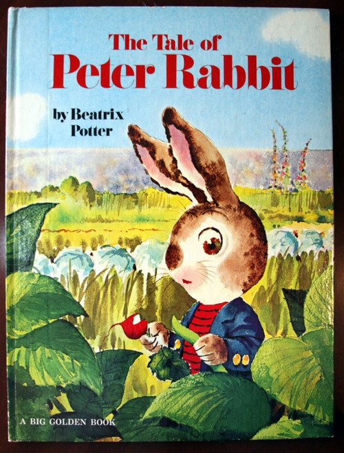 The Tale of Peter Rabbit by Beatrix Potter 1974 Big Golden Book #10486 Vintage