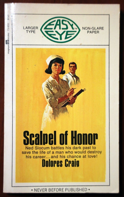 Scalpel of Honor by Dolores Craig 1969 Magnum Easy Eye Vintage Paperback 0