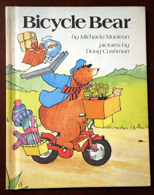Bicycle Bear by Michaela Muntean 1983 Parents' Magazine Press Hardcover VINTAGE