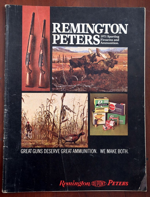REMINGTON PETERS 1971 Sporting Firearms/Ammunition Catalog GUNS/RIFLES/SHOTGUNS