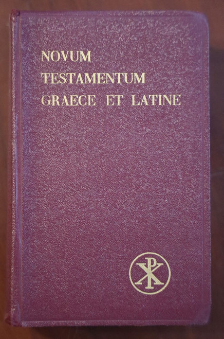 Novum Testamentum Graece et Latine 1957 Vintage Catholic Religious Book BIBLE