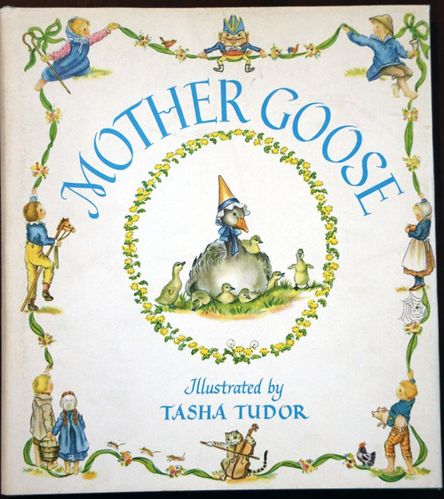 MOTHER GOOSE 1944 Vintage Children's Book Illustrated by Tasha Tudor HC/DJ