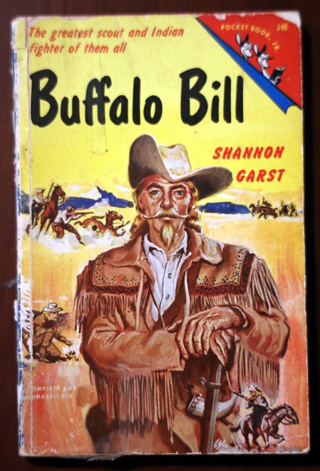 BUFFALO BILL by Shannon Garst 1950 Vintage Pocket Book  Jr. Paperback J-48 RARE