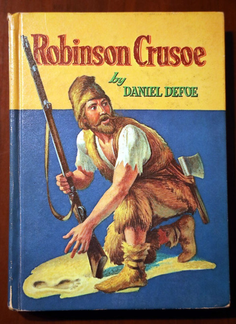Robinson Crusoe by Daniel DeFoe 1955 Whitman Classics #1611 Vintage Hardcover