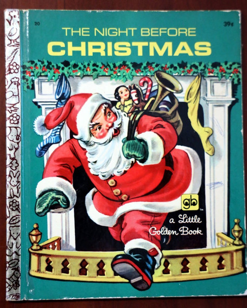 The Night Before Christmas 1971 Vintage Little Golden Book #20 Corinne Malvern