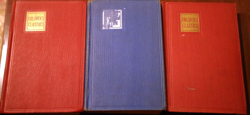 CHILDREN'S CLASSICS Vintage Book Lot - Treasure Island, Swiss Family Robinson +