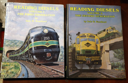 READING DIESELS Vol 1 & 2 by Dale W. Woodland TRAINS/RAILROAD Book Set - Lines