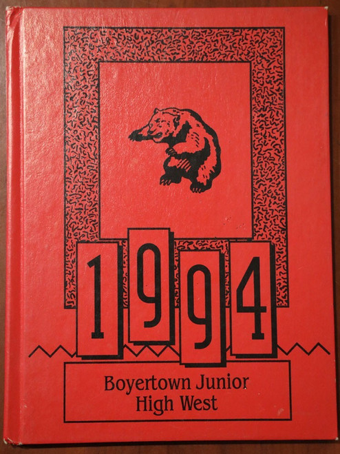 1994 BOYERTOWN JUNIOR HIGH WEST Yearbook BERKS COUNTY PA Pennsylvania School