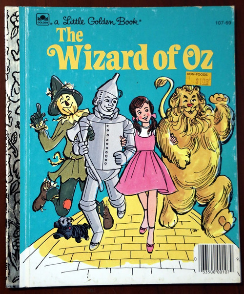 THE WIZARD OF OZ Little Golden Book 1975 Mary Carey/Don Turner/Jason Studios LGB