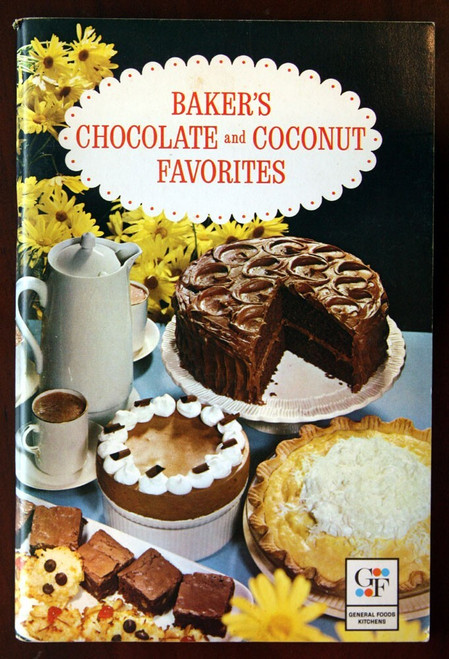 Baker's Chocolate and Coconut Favorites 1965 General Foods Vintage Cookbook