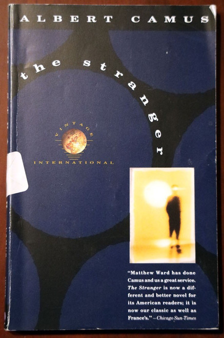 The Stranger by Albert Camus 1989 Trade Paperback Book Matthew Ward Vintage TPB