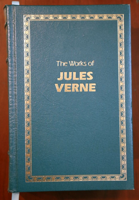 The Works of JULES VERNE Longmeadow Press Bonded Leather & Gilt - 20,000 Leagues