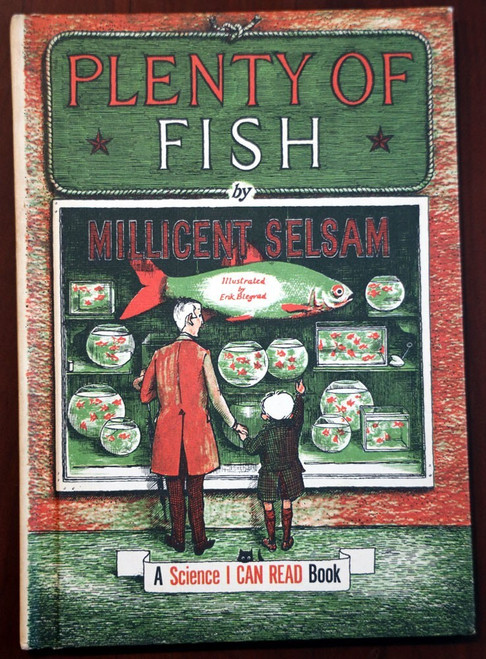 PLENTY OF FISH by Millicent Selsam 1960 HC/DJ A Science I Can Read Book Blegvad