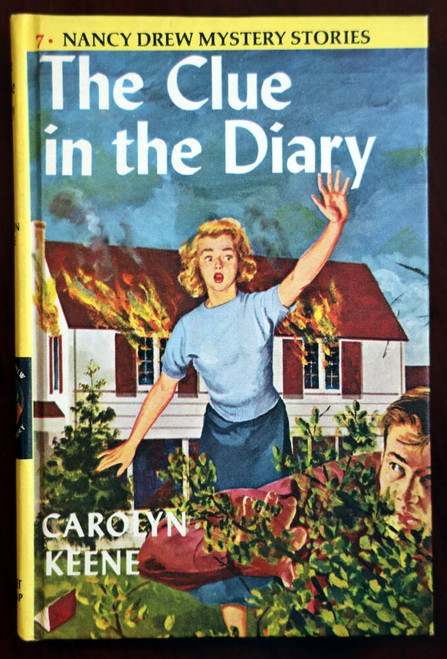 The Clue in the DIary by Carolyn Keene 1962 NANCY DREW MYSTERY #7 Yellow HC