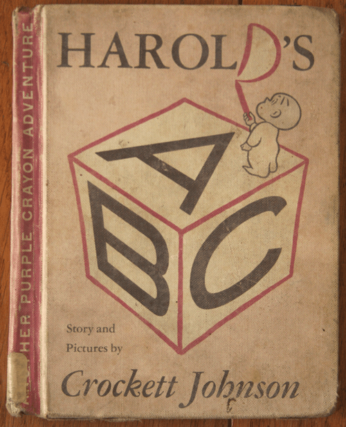 HAROLD'S ABC by Crockett Johnson 1963 Another Purple Crayon Adventure RARE BOOK