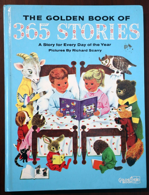 The Golden Book of 365 Stories - Illustrated by Richard Scarry - HARDCOVER 1982