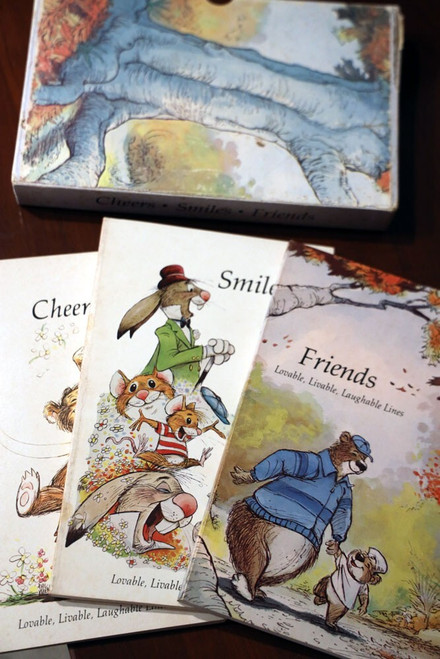 Cheers Smiles Friends Vintage Book Set in Slipcase 1980's Kaplan/Phil Mendez