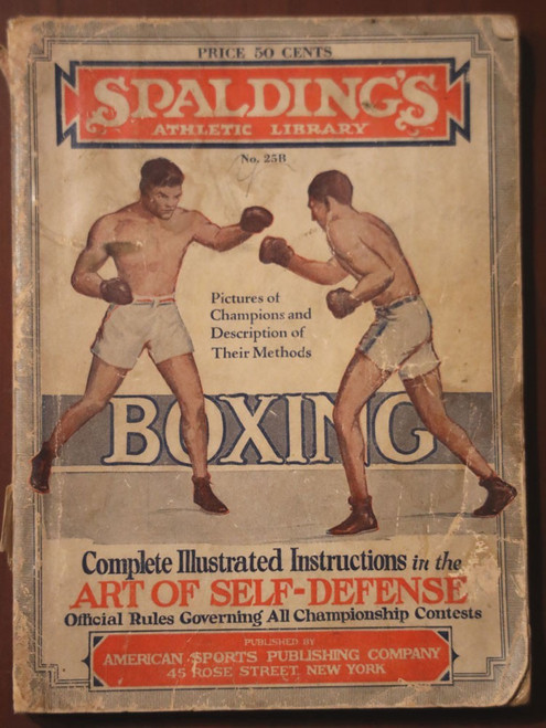 Spaulding's Athletic Library BOXING Art of Self-Defense #25B 1927 American Sport