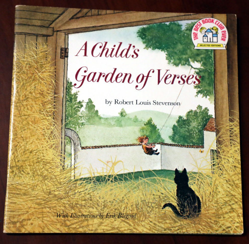 A CHILD'S GARDEN OF VERSES Robert Louis Stevenson/Erik Blegvad 1978 Pictureback