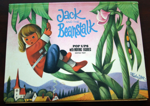 Jack and the Beanstalk 1974 Vintage Pop-Up Book V. Kubasta Art Czechoslovakia