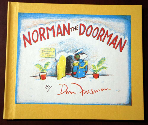 NORMAN THE DOORMAN by Don Freeman 1987 Vintage Hardcover Viking Press