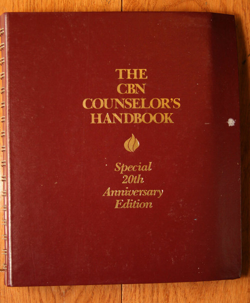The CBN Counselor's Handbook Special 20th Anniversary Edition 1981 Binder