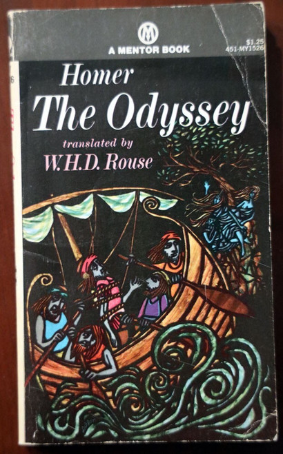HOMER The Odyssey c. 1937 Mentor Paperback Translated by W.H.D. Rouse MY 1526