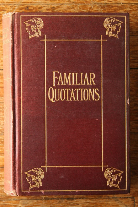Bartlett's Familiar Quotations c. 1880 Hurst & Company Robert Burns RARE Antique