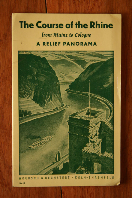 The Course of the Rhine from Mainz to Cologne A RELIEF PANORAMA Germany VINTAGE