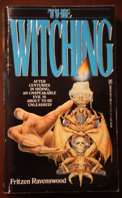 THE WITCHING by Fritzen Ravenswood 1989 Vintage Zebra Horror Paperback RARE OOP