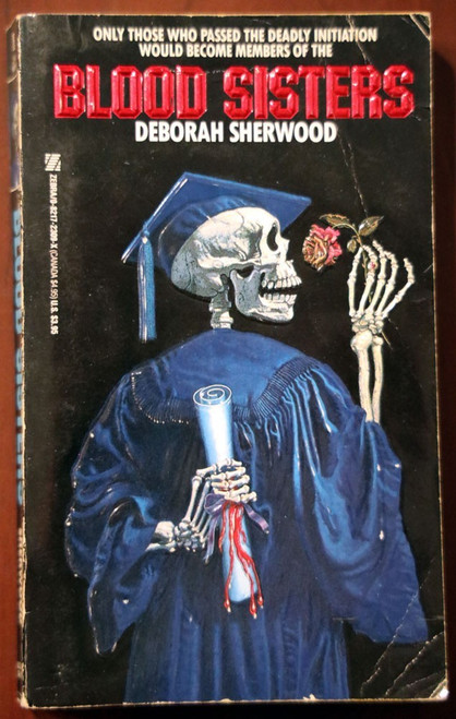 BLOOD SISTERS by Deborah Sherwood 1988 Vintage Zebra Horror Paperback 1st Print