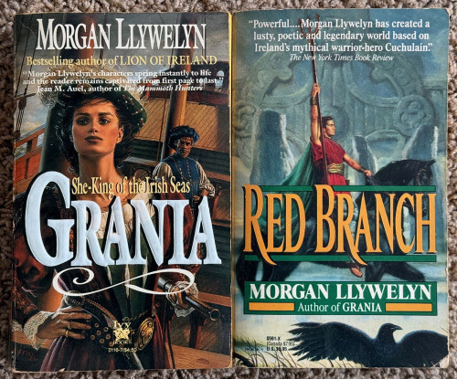 GRANIA + RED BRANCH by Morgan Llywelyn Paperback Book Lot Irish/Celtic/History
