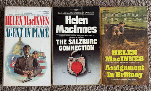 HELEN MACINNES Book Lot Salzburg Connection/Assignment in Brittany/Agent Place