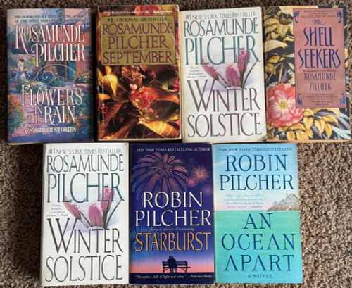 Lot of 7 Books by Rosamunde Pilcher/Robin Pilcher Shell Seekers/Winter Solstice