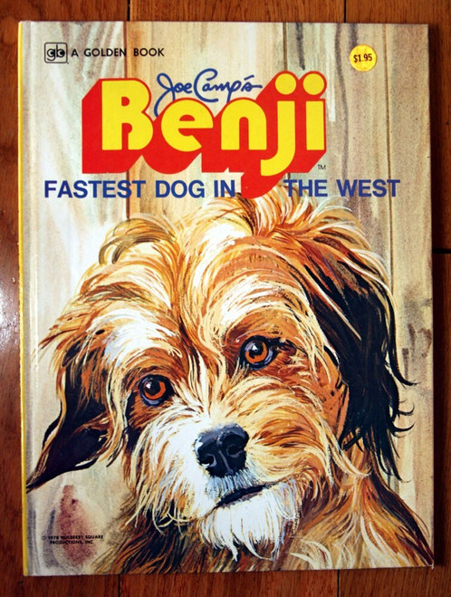 Joe Camp's BENJI Fastest Dog in the West 1978 Golden Book Gina Ingoglia & Willis