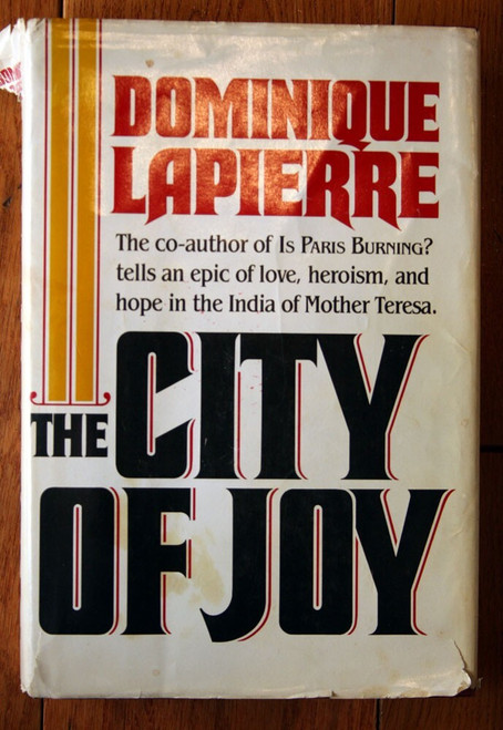 The City of Joy by Dominique LaPierre 1985 HC/DJ Calcutta India Vintage Novel