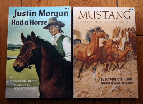 JUSTIN MORGAN HAD A HORSE 1978 + MUSTANG 1979 by Marguerite Henry Paperbacks
