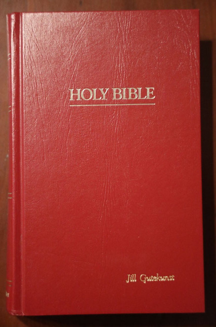 HOLY BIBLE NRSV Zondervan Red Hardcover 1989 New Revised Standard Version NICE!