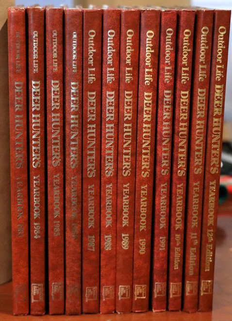 OUTDOOR LIFE BOOK SET Deer Hunting Yearbooks Complete Set Volumes 1-12 1983-1994