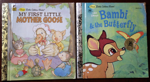 My First Little Mother Goose /Bambi & the Butterfly FIRST LITTLE GOLDEN BOOK LOT