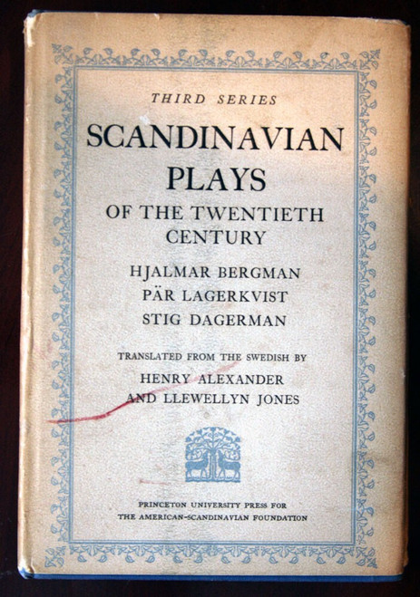 Scandinavian Plays of the Twentieth Century 1951 Bergman/Lagervist/Dagerman