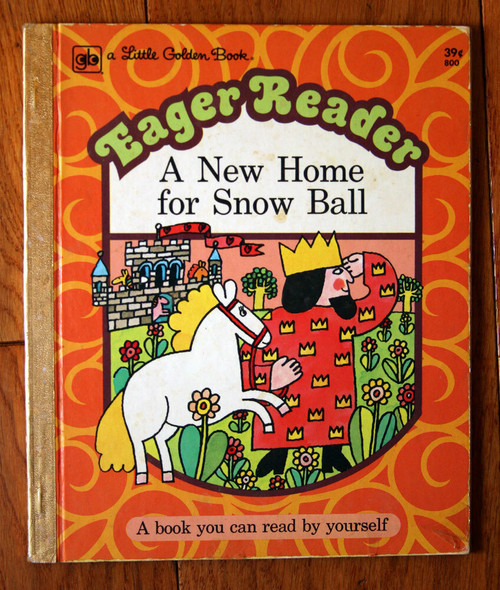 A New Home for Snow Ball 1974 Eager Reader Little Golden Book #800 Joan Bowden