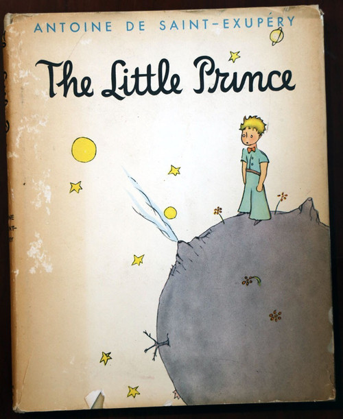 THE LITTLE PRINCE by Antoine De Saint-Exupery 1943 HC/DJ Early Edition w/ Jacket