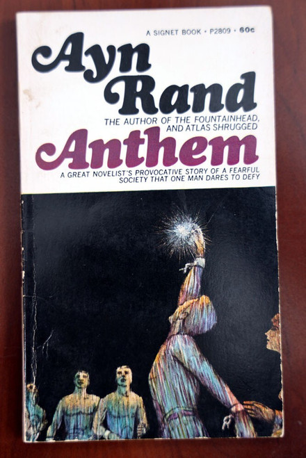 Anthem by Ayn Rand Vintage Signet Paperback c. 1946 12th Printing Objectivism