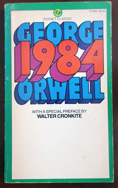 1984 by George Orwell 1983 Vintage Signet Classic Paperback 65th Printing CE1800